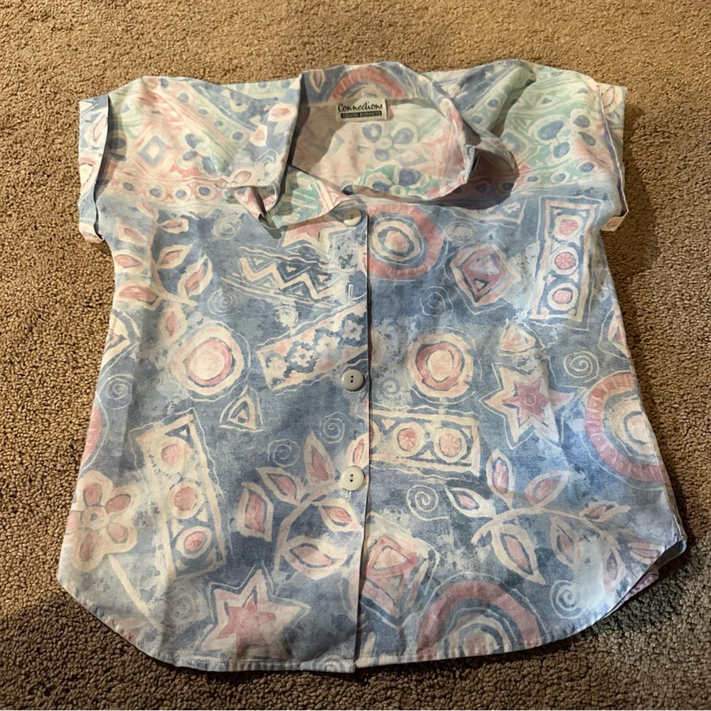VTG | PASTEL ABSTRACT BLOUSE